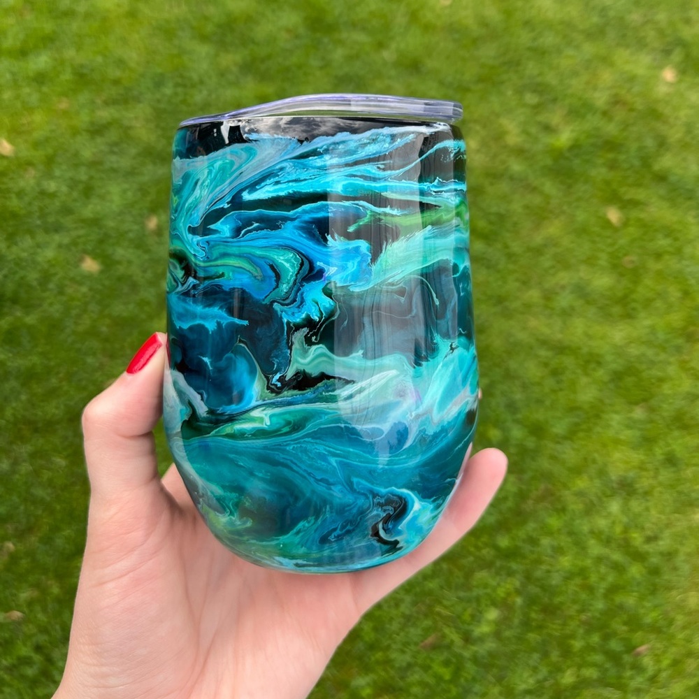 Custom stainless steel wine tumbler